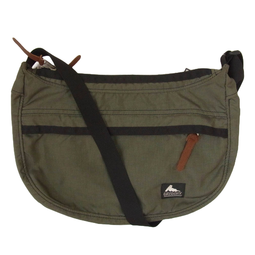 GREGORY グレゴリー サッチェル S ショルダー バッグ カーキ系【美品】【中古】