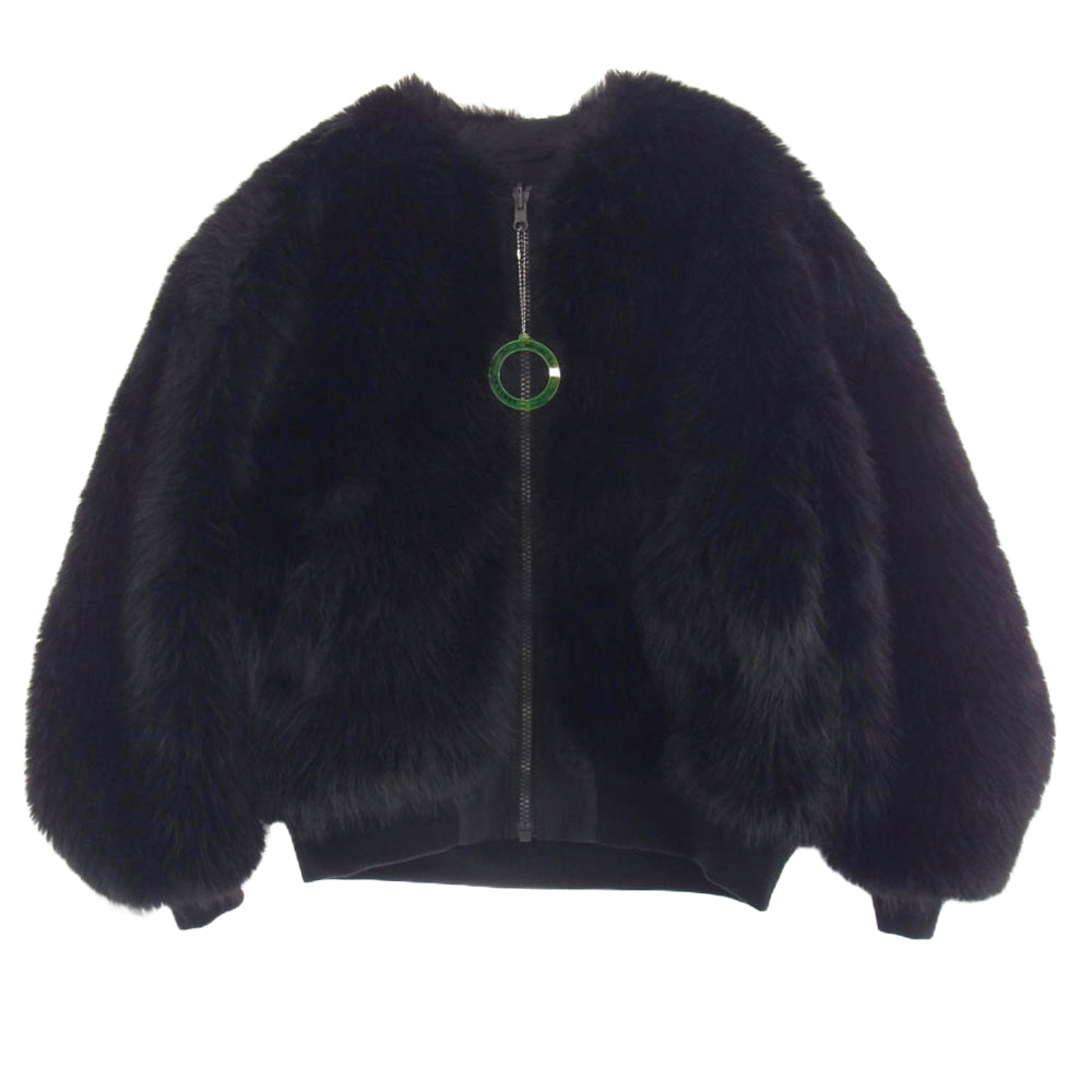 マジックスティックエンターテイメント Notorious Lux Fur Bommer Jacket ファー ボンバー ジャケット ブラック系 M【中古】