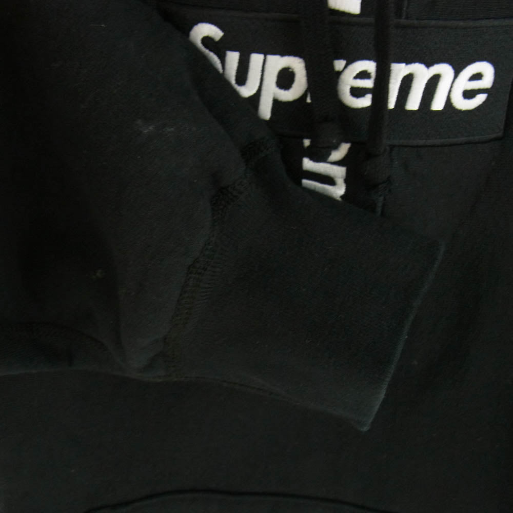 Supreme シュプリーム 20AW Cross Box Logo Hooded Sweatshirt クロス ボックス ロゴ フーデッド スウェット シャツ パーカー ブラック系 M【中古】