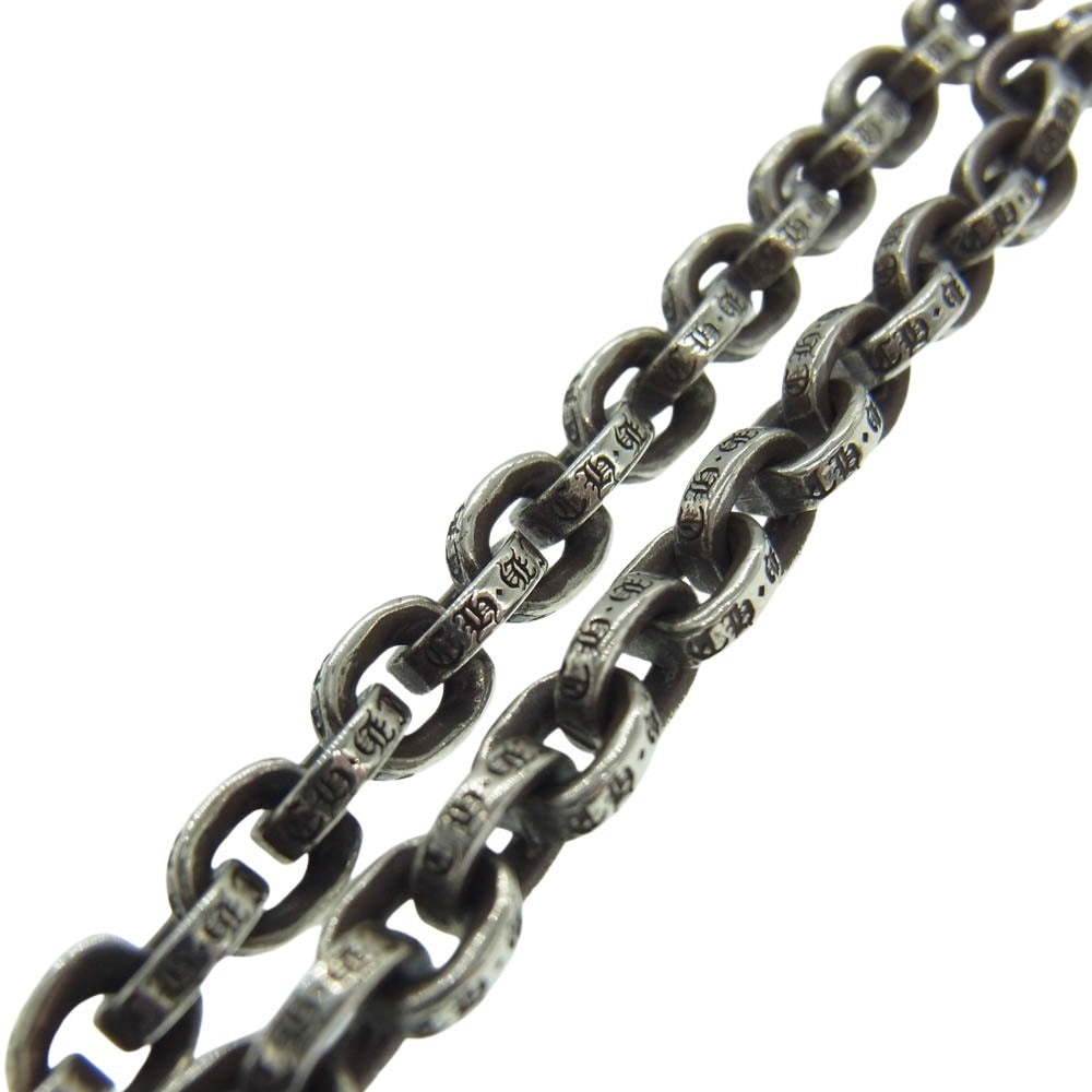 CHROME HEARTS クロムハーツ（原本無） ブラックシンフォニー購入時ギャランティ原本付属 ペーパーチェーン ネックレス 24インチ 24inch シルバー系【中古】