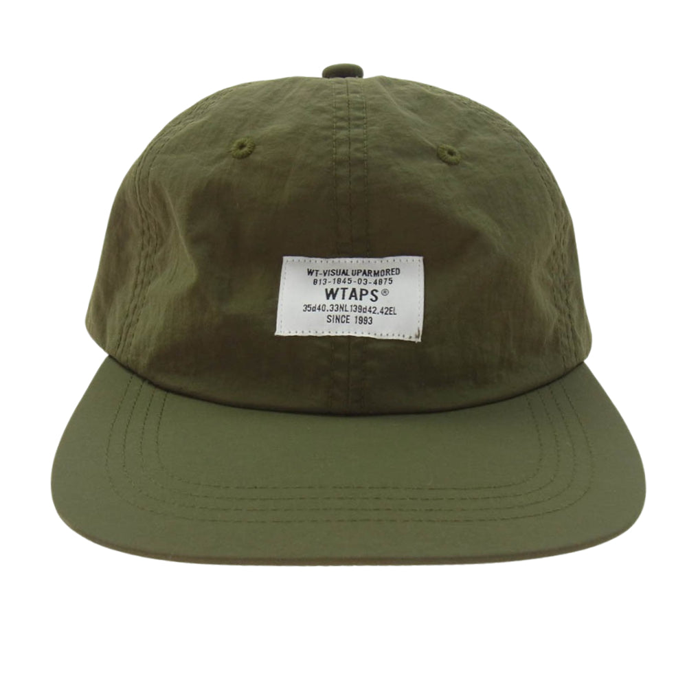 WTAPS ダブルタップス T-6H 02 / Cap / Nylon. Tussah. Spec ナイロン タッサー スペック キャップ 帽子 モスグリーン系【極上美品】【中古】