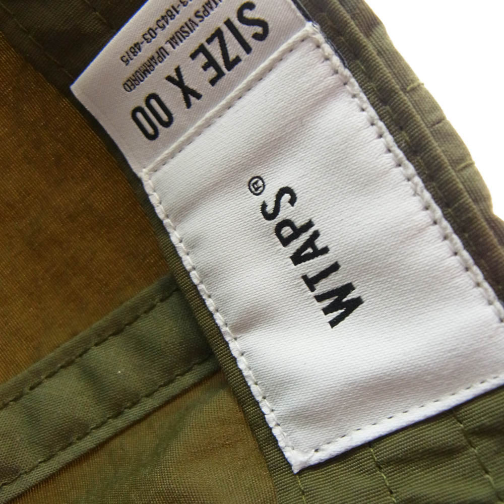 WTAPS ダブルタップス T-6H 02 / Cap / Nylon. Tussah. Spec ナイロン タッサー スペック キャップ 帽子 モスグリーン系【極上美品】【中古】