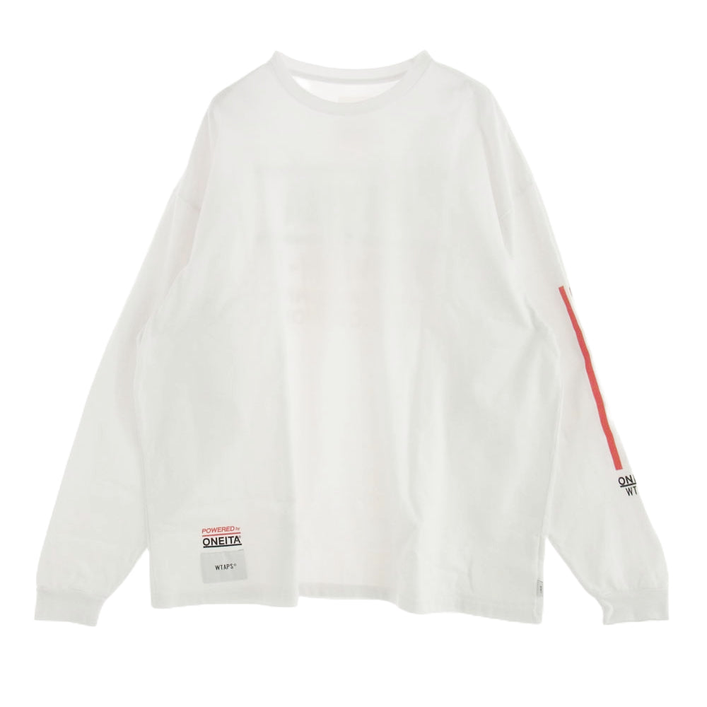 WTAPS ダブルタップス 22AW 22217OND-CSM02 POWER-T / LS / ONEITA バックプリント 長袖 クルーネック ロングスリーブ Tシャツ ホワイト系 SIZE X04【中古】