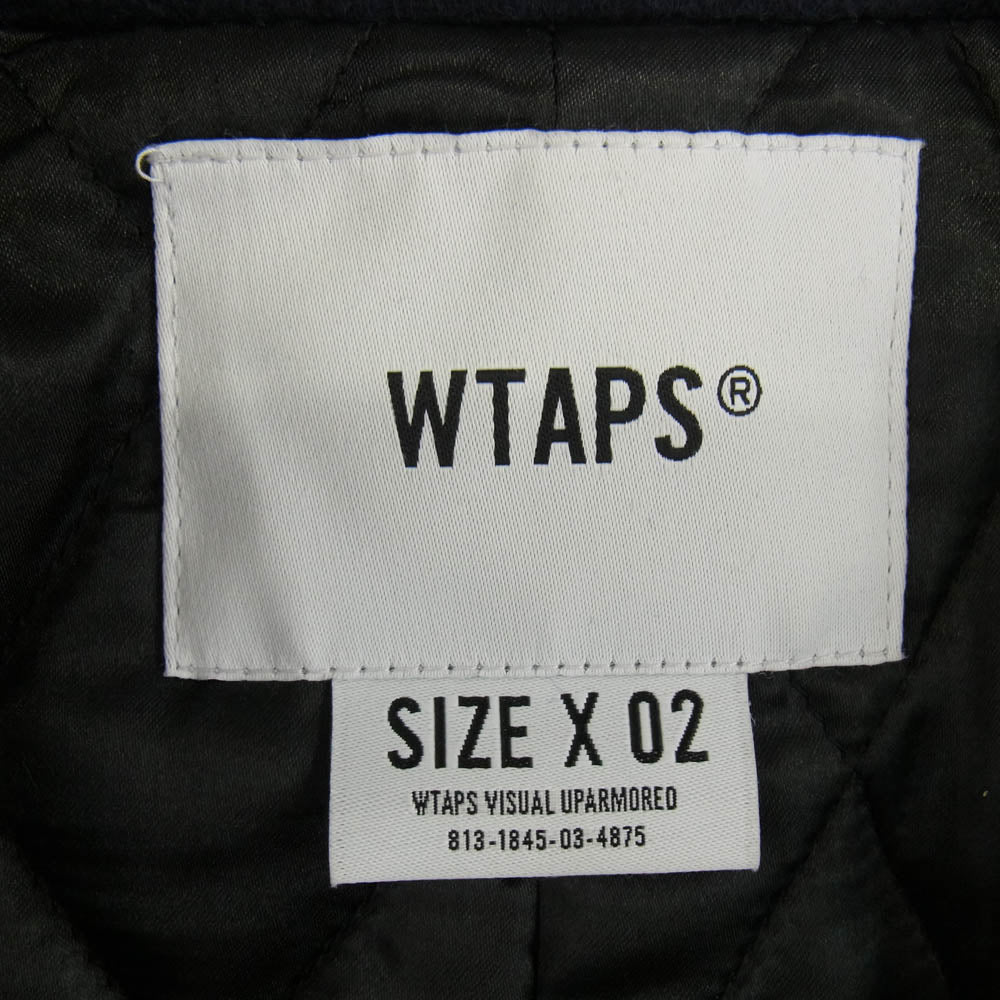 WTAPS ダブルタップス 172GWDT-JKM05 BLACKWATCH COAT ブラックウォッチ P コート ネイビー系 02【極上美品】【中古】
