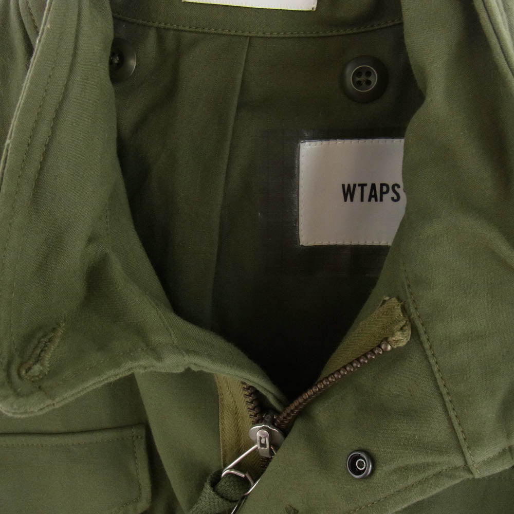 WTAPS ダブルタップス 19AW 192BRDT-JKM01 WMILL-65 JACKET ジップアップ ミリタリージャケット カーキ系 01【極上美品】【中古】