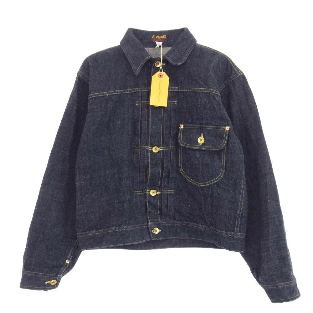 AT LAST アットラスト 147J DENIM JACKET インディゴ デニム ジャケット インディゴブルー系 42【極上美品】【中古】