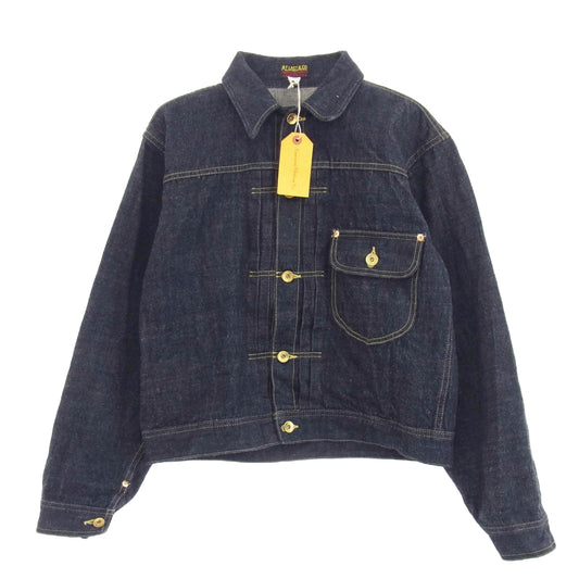 AT LAST アットラスト 147J DENIM JACKET インディゴ デニム ジャケット インディゴブルー系 42【極上美品】【中古】