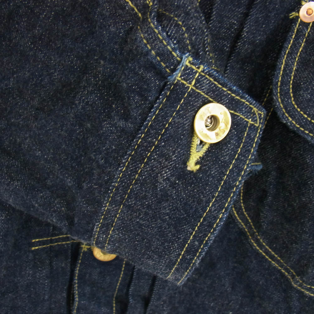 AT LAST アットラスト 147J DENIM JACKET インディゴ デニム ジャケット インディゴブルー系 42【極上美品】【中古】