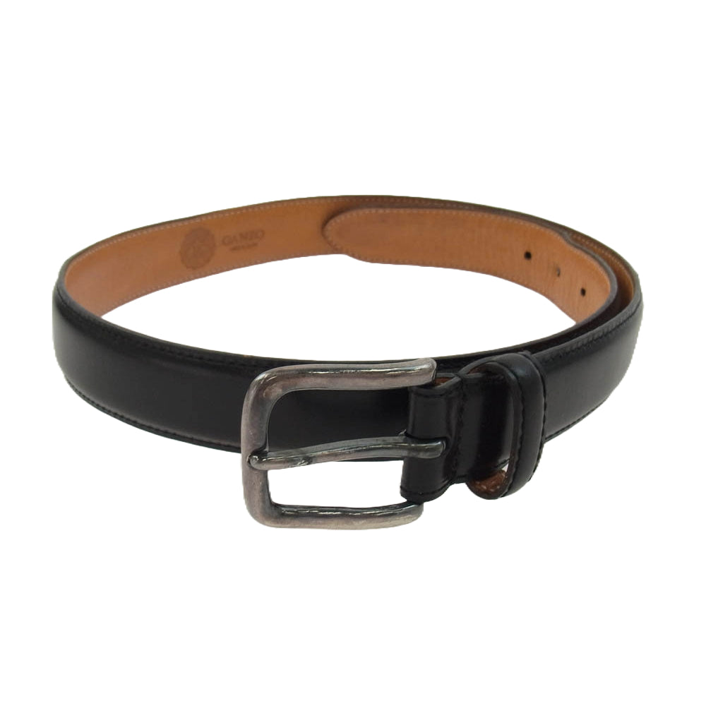 GANZO ガンゾ BRIDLE ブライドル レザー ベルト ブラック系 S【中古】