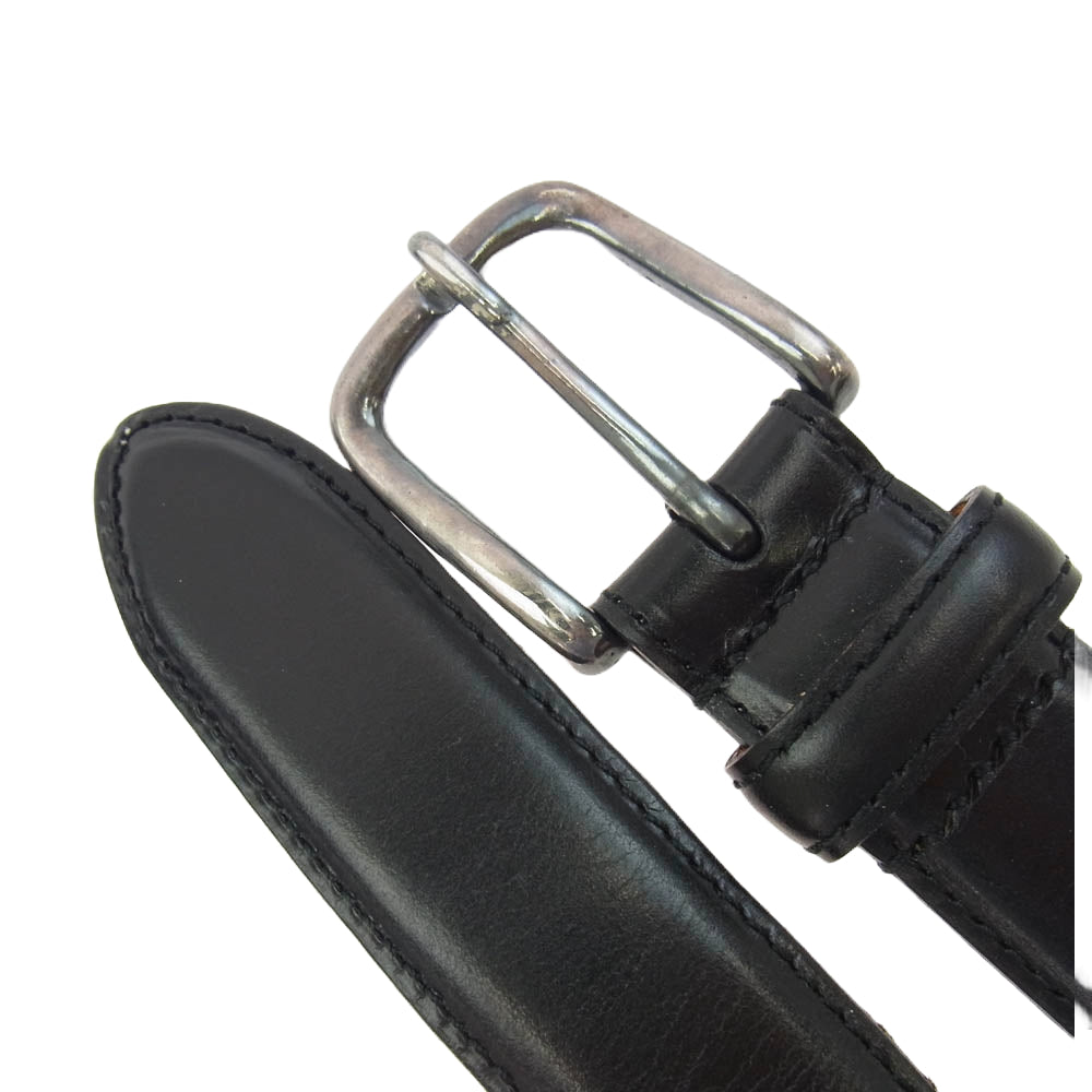 GANZO ガンゾ BRIDLE ブライドル レザー ベルト ブラック系 S【中古】