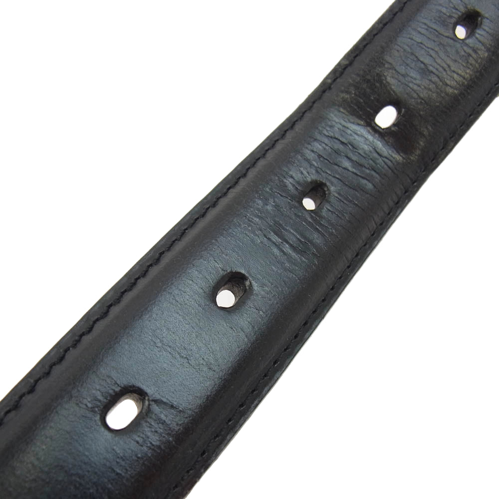 GANZO ガンゾ BRIDLE ブライドル レザー ベルト ブラック系 S【中古】