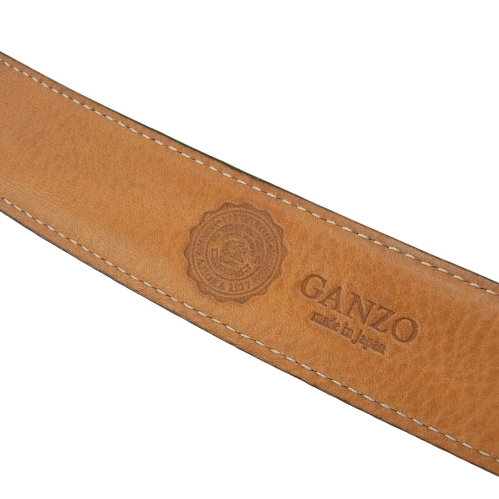 GANZO ガンゾ BRIDLE ブライドル レザー ベルト ブラック系 S【中古】