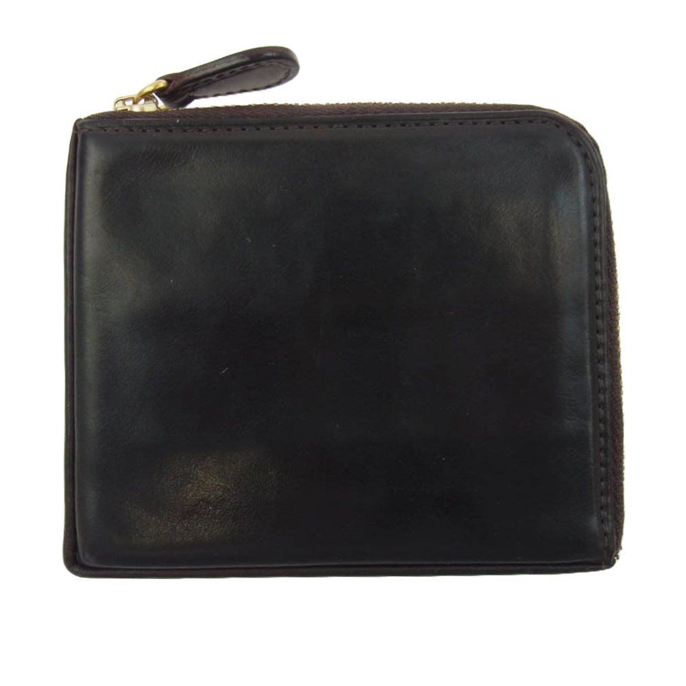 GANZO ガンゾ gud ジーユーディー ZIPパース コンパクトウォレット L字ファスナー ジップパース バーガンディ ダークブラウン系【中古】