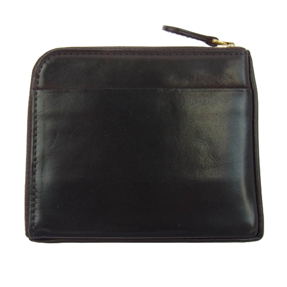 GANZO ガンゾ gud ジーユーディー ZIPパース コンパクトウォレット L字ファスナー ジップパース バーガンディ ダークブラウン系【中古】