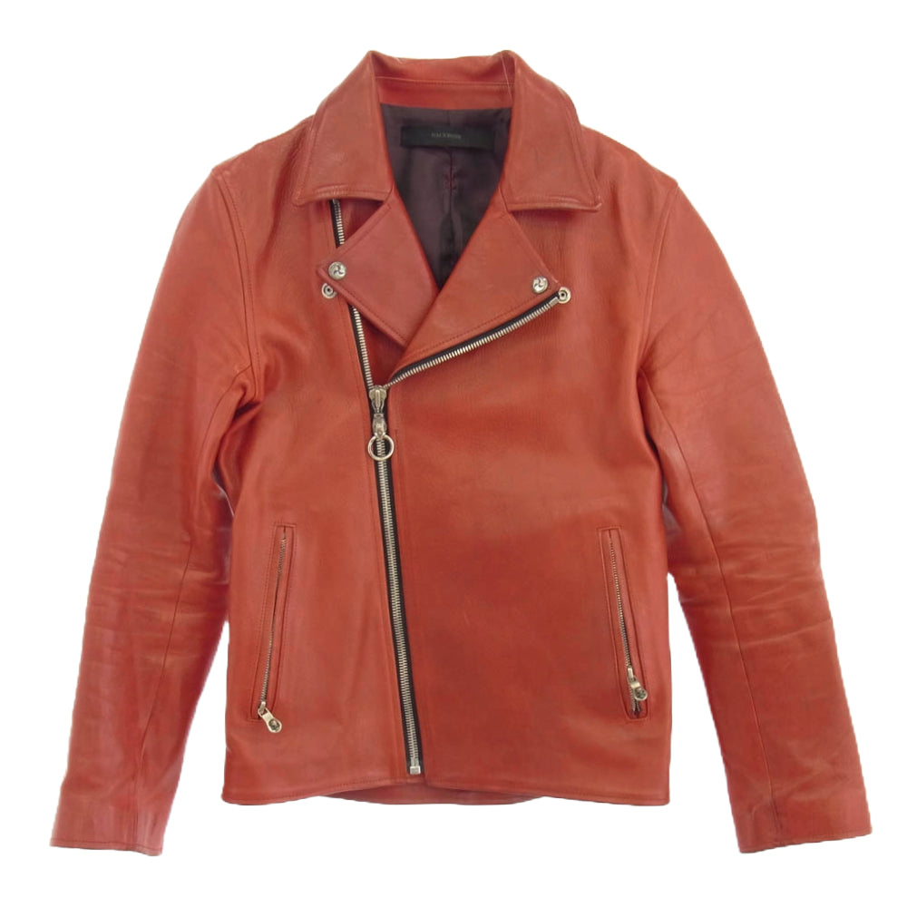 BACKBONE バックボーン BB15SS-LB100HK × haraKIRI ハラキリ ダブル レザー ライダース ジャケット レッド レッド系 S【中古】