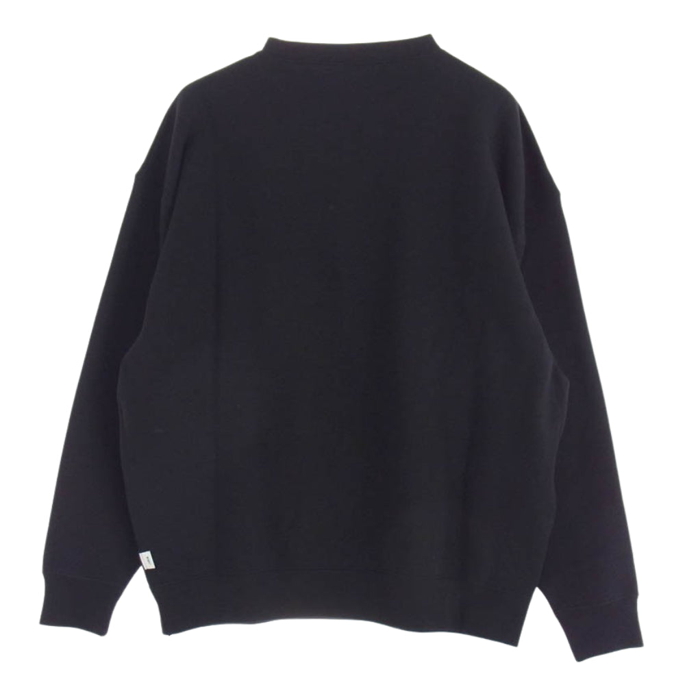 WTAPS ダブルタップス 24AW 242HBCHD-CSM03S ACADEMY CREW NECK CTPL. CHAMPION チャンピオン カレッジプリント クルーネック スウェット ブラック系 S【極上美品】【中古】