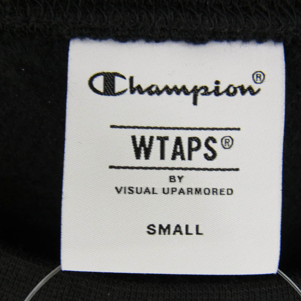WTAPS ダブルタップス 24AW 242HBCHD-CSM03S ACADEMY CREW NECK CTPL. CHAMPION チャンピオン カレッジプリント クルーネック スウェット ブラック系 S【極上美品】【中古】