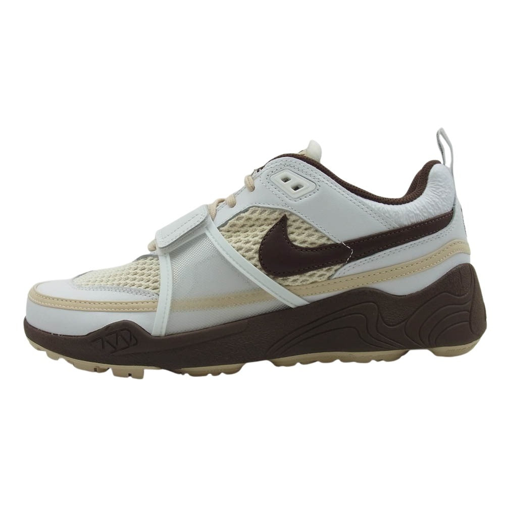 NIKE ナイキ HQ3073-100 × Travis Scott Zoom Field Jaxx White and Light Chocolate トラヴィススコット ズームフィールドジャックス スニーカー ホワイト系 ブラウン系 28cm【新古品】【未使用】【中古】