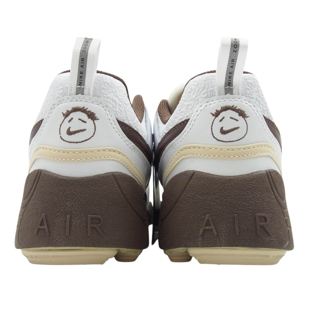 NIKE ナイキ HQ3073-100 × Travis Scott Zoom Field Jaxx White and Light Chocolate トラヴィススコット ズームフィールドジャックス スニーカー ホワイト系 ブラウン系 28cm【新古品】【未使用】【中古】