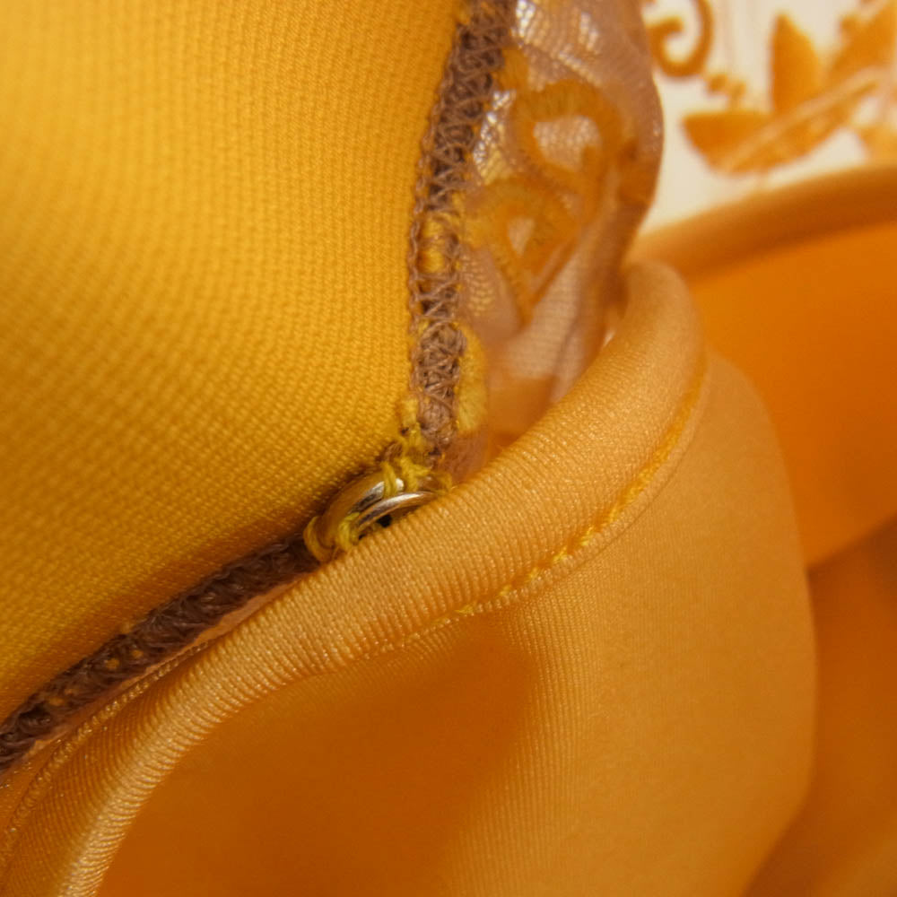 GUCCI グッチ 693446 × ADIDAS アディダス GG柄 チュール パンツ イエロー系 S【美品】【中古】