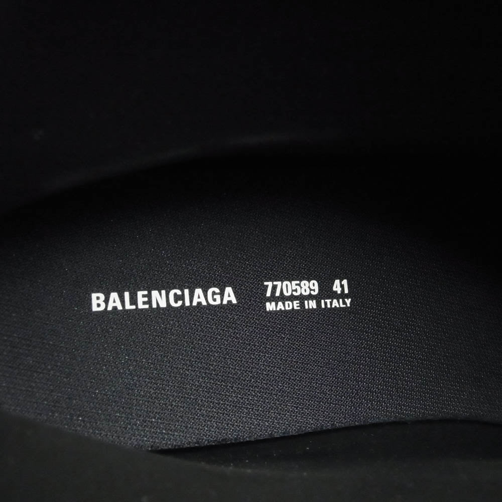 BALENCIAGA バレンシアガ 770589 Steroid Bootie ステロイド ブーツ ハイカット ラバー ブラック系 チャコール系 41【美品】【中古】