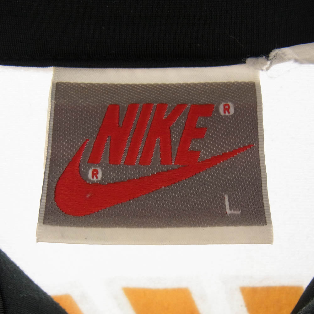 NIKE ナイキ 90s 銀タグ トラックジャケット ジャージトップ ホワイト系 ブラック系 L【中古】
