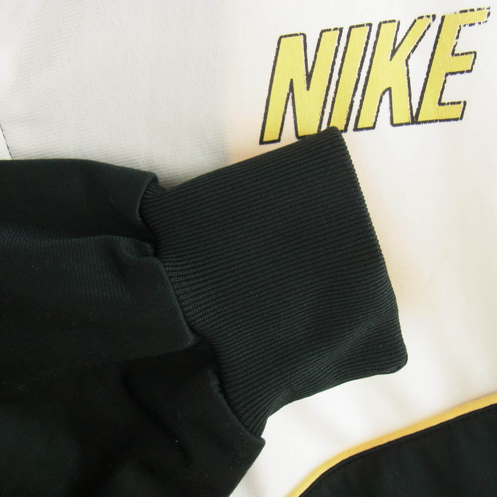 NIKE ナイキ 90s 銀タグ トラックジャケット ジャージトップ ホワイト系 ブラック系 L【中古】