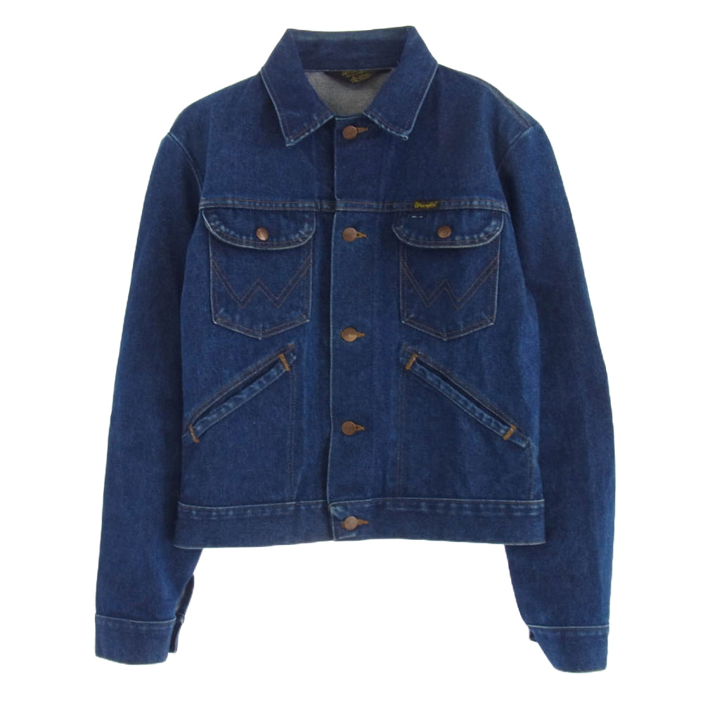 Wrangler ラングラー 80s 黒三角タグ 126MJ デニム トラッカー ジャケット インディゴブルー系【中古】