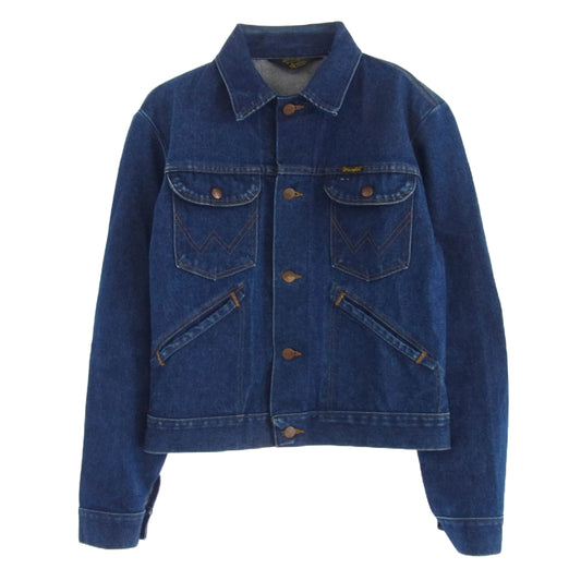 Wrangler ラングラー 80s 黒三角タグ 126MJ デニム トラッカー ジャケット インディゴブルー系【中古】