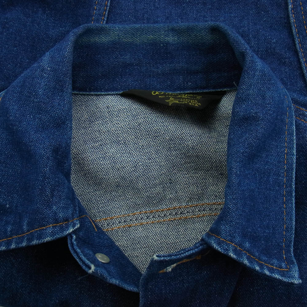 Wrangler ラングラー 80s 黒三角タグ 126MJ デニム トラッカー ジャケット インディゴブルー系【中古】