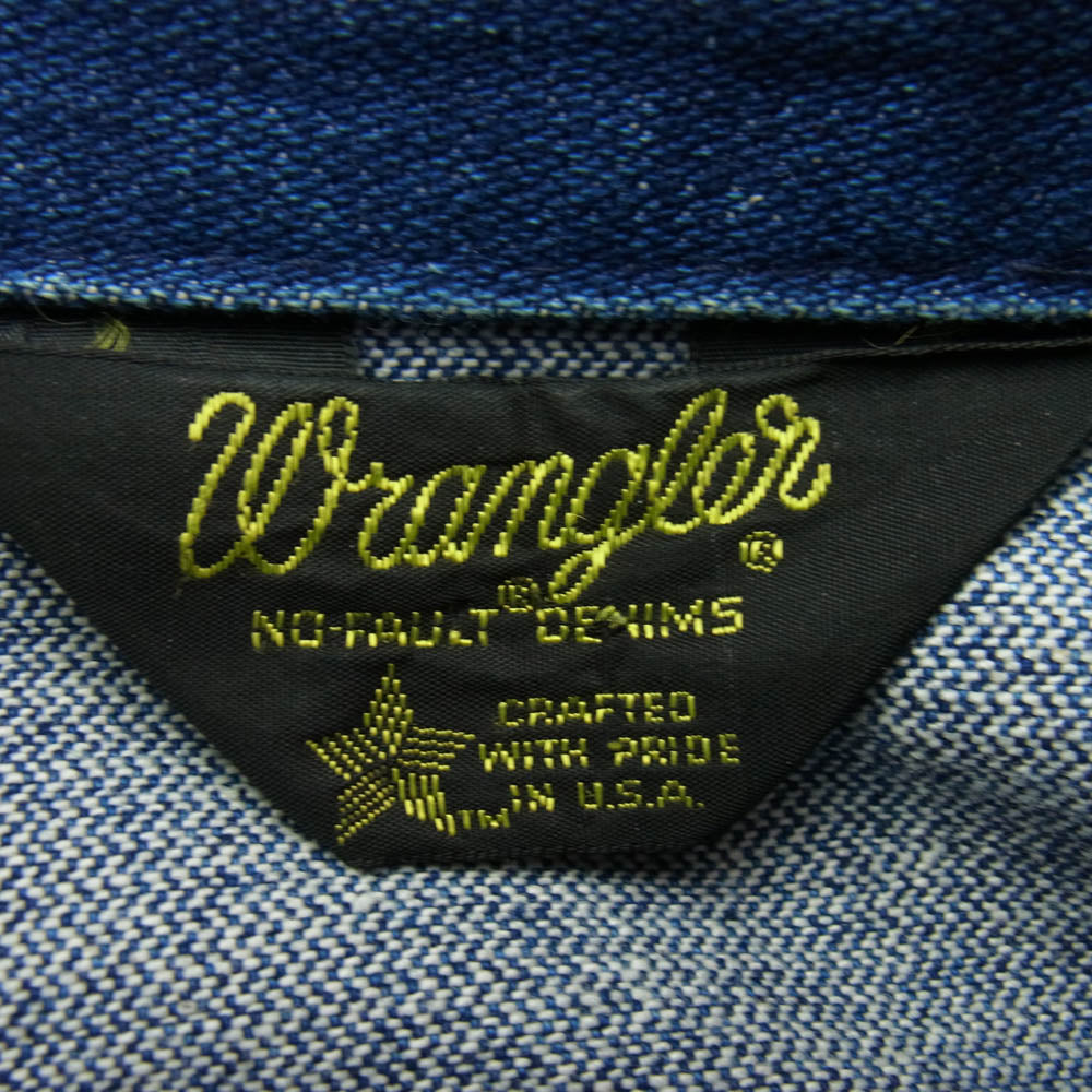 Wrangler ラングラー 80s 黒三角タグ 126MJ デニム トラッカー ジャケット インディゴブルー系【中古】