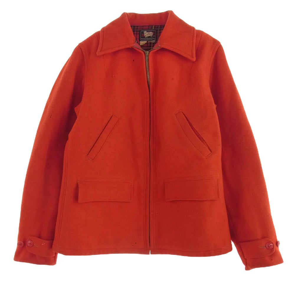 WOOLRICH ウールリッチ 50s VINTAGE ヴィンテージ ウール ジャケット レッド系 16【中古】