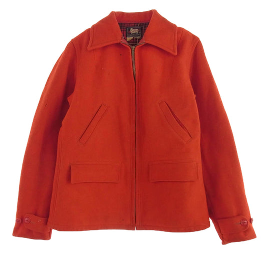 WOOLRICH ウールリッチ 50s VINTAGE ヴィンテージ ウール ジャケット レッド系 16【中古】
