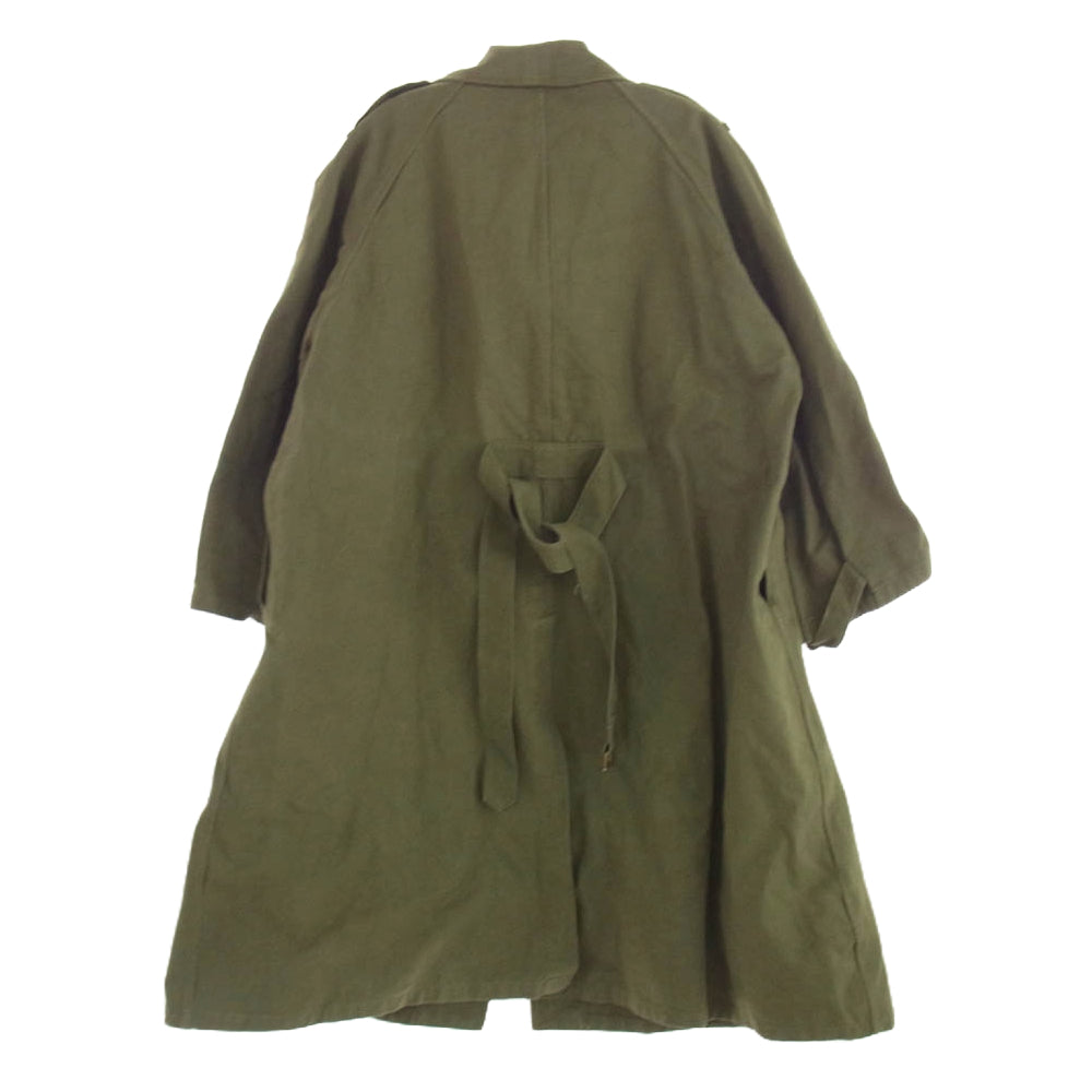 ヴィンテージ 50s FRENCH ARMY フランス軍  M-35 モーターサイクル コート モスグリーン系【中古】