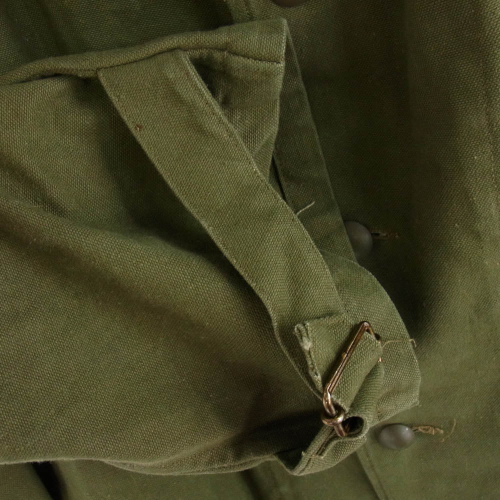 ヴィンテージ 50s FRENCH ARMY フランス軍  M-35 モーターサイクル コート モスグリーン系【中古】