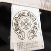 CHROME HEARTS クロムハーツ（原本無） レザー CHプラス クロスパッチ付き スター スクロールラベル ショーツ ハーフパンツ ブラック系 シルバー系 30【中古】