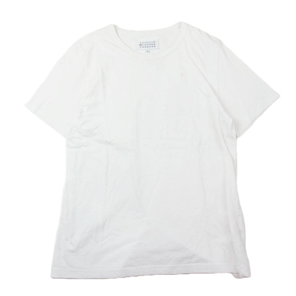 MAISON MARGIELA メゾンマルジェラ 12SS S30GC9996 Calendar tag back print T-shirt カレンダータグ バックプリント Tシャツ ホワイト系 M【中古】