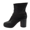 MAISON MARGIELA メゾンマルジェラ S58WU0260 Vintage Leather TABI ヴィンテージレザー 足袋 タビ ヒール ブーツ 37.5 裏張り補修済み ブラック系 37.5【中古】