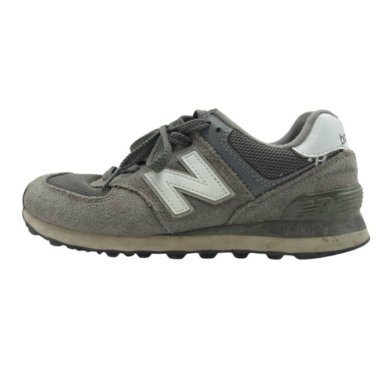 NEW BALANCE ニューバランス ML574 EG2 スエード ローカット スニーカー グレー系 23.5cm【中古】