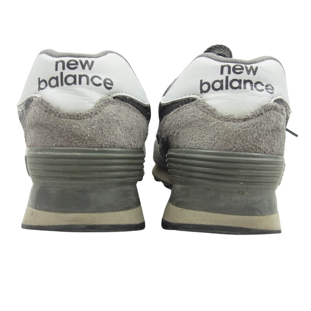 NEW BALANCE ニューバランス ML574 EG2 スエード ローカット スニーカー グレー系 23.5cm【中古】