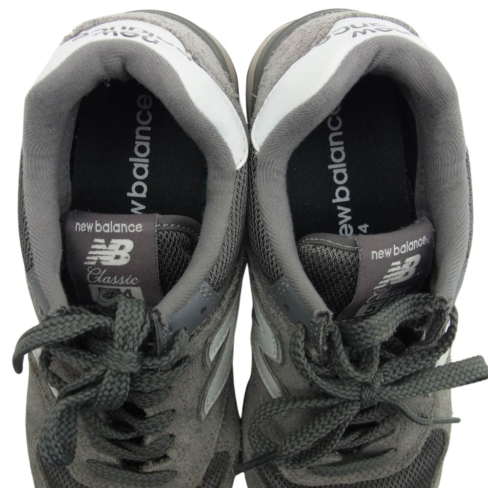 NEW BALANCE ニューバランス ML574 EG2 スエード ローカット スニーカー グレー系 23.5cm【中古】