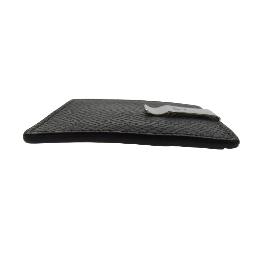 WILDSWANS ワイルドスワンズ MINIMAL チョコ レザー マネークリップ カードケース ダークブラウン系【極上美品】【中古】