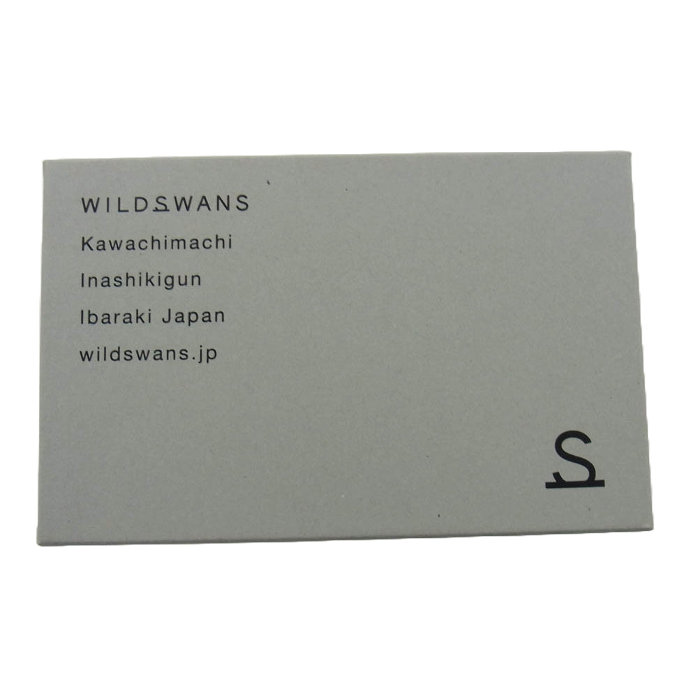 WILDSWANS ワイルドスワンズ MINIMAL チョコ レザー マネークリップ カードケース ダークブラウン系【極上美品】【中古】