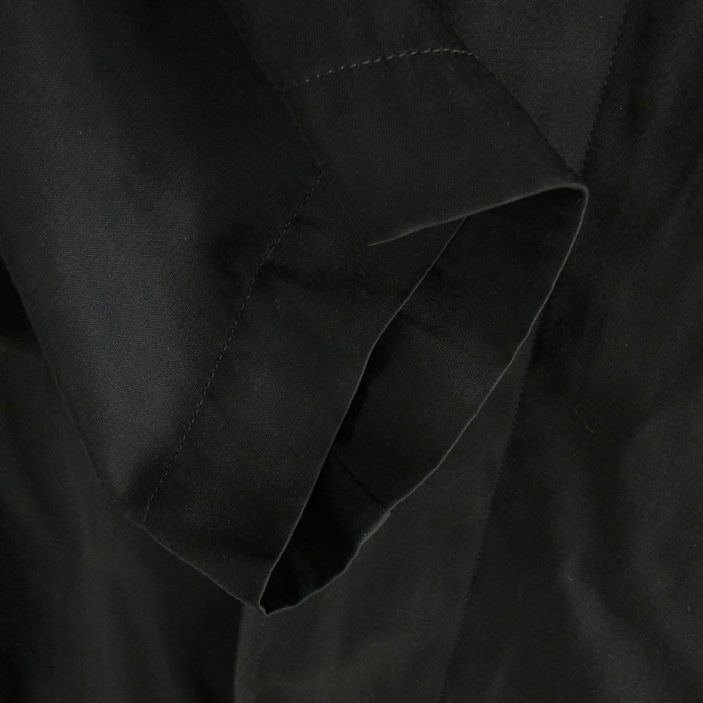 COMME des GARCONS HOMME PLUS コムデギャルソンオムプリュス AD1993 PJ-100540 ヴィンテージプリュス 90s 1990年代 異素材切替 捻じれ レーヨン カバーオール シャツ ジャケット ブラック系 グレー系 M【中古】