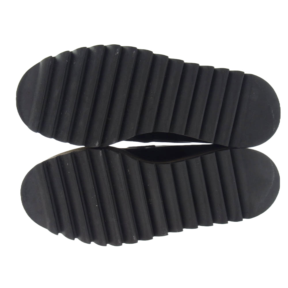 COMME des GARCONS HOMME PLUS コムデギャルソンオムプリュス 94aw FK04003 縮絨期 シャークソール コインローファー レザー シューズ ブラック系 25.5cm【中古】