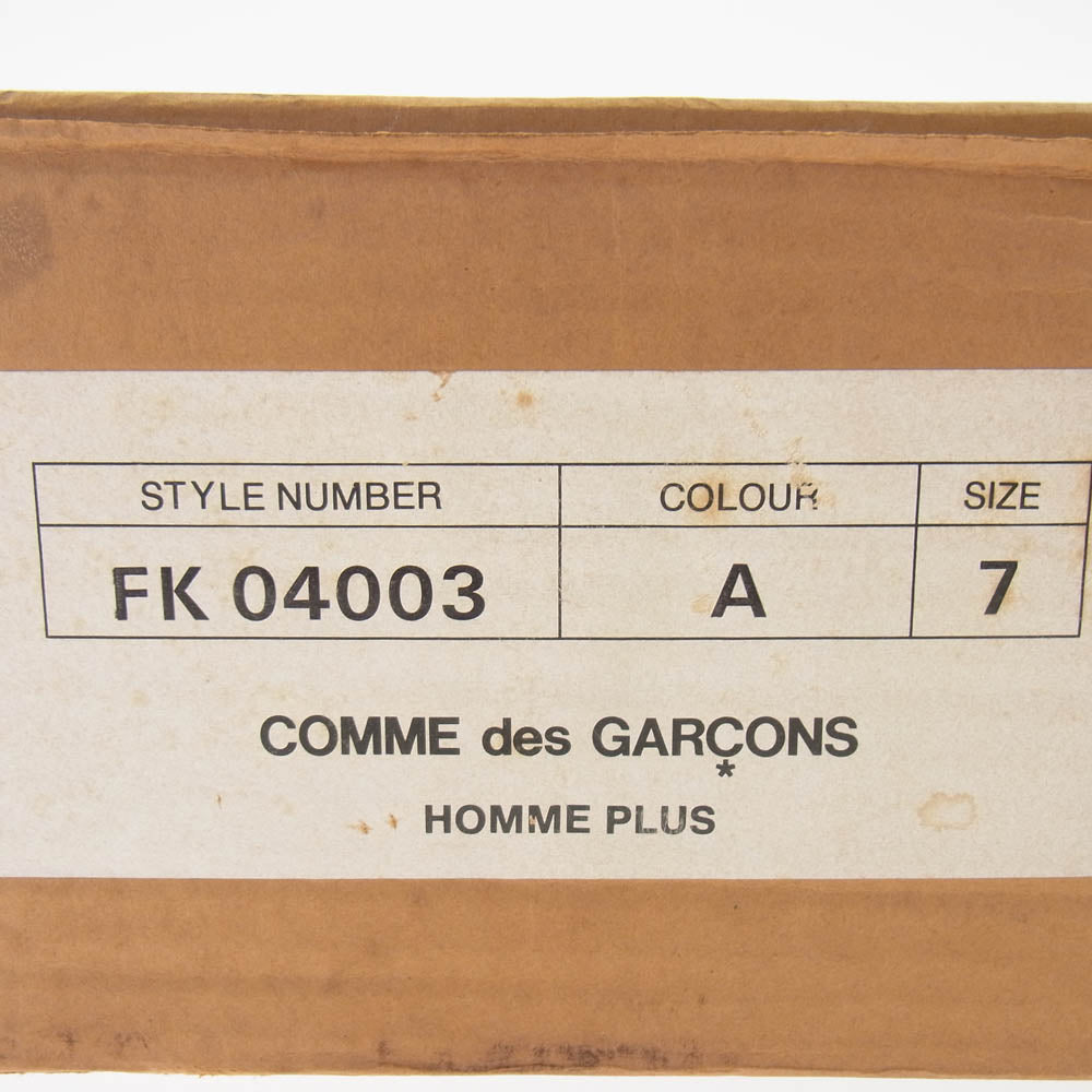 COMME des GARCONS HOMME PLUS コムデギャルソンオムプリュス 94aw FK04003 縮絨期 シャークソール コインローファー レザー シューズ ブラック系 25.5cm【中古】