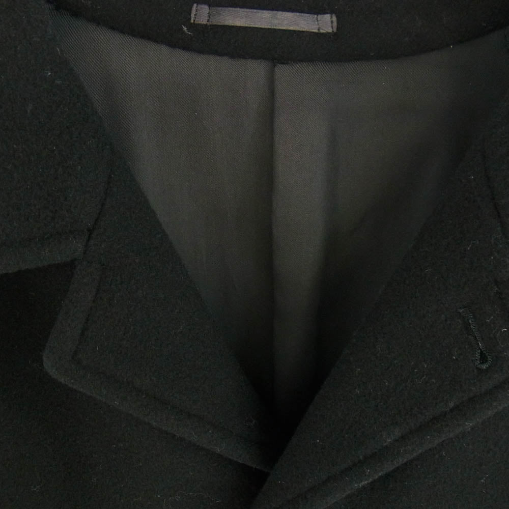 COMME des GARCONS HOMME PLUS コムデギャルソンオムプリュス PC-050140 D-TK9210 ヴィンテージプリュス 80s 1980年代 バックベルテッド ウール メルトン ステンカラー コート ブラック系 M【中古】