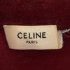 CELINE セリーヌ 20SS エディ期 トリオンフ ロゴ刺繍 ベロア トラックジャケット ジャージ レッド系 M【中古】