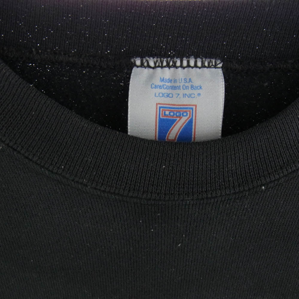90s USA製 NHL NEW YORK RANGERS ニューヨークレンジャーズ プリントスウェット シャツ トレーナー ブラック系 L ブラック系 L【中古】