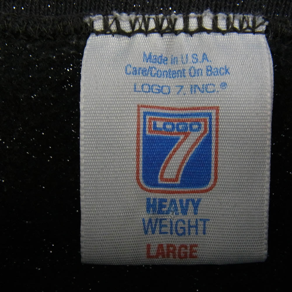 90s USA製 NHL NEW YORK RANGERS ニューヨークレンジャーズ プリントスウェット シャツ トレーナー ブラック系 L ブラック系 L【中古】